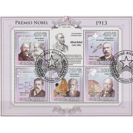 Guinea-Bissau stamps (2009) for sale. Nobel Prize laureates 1913