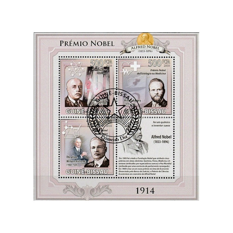 Guinea-Bissau stamps (2009) for sale. Nobel Prize laureates 1914