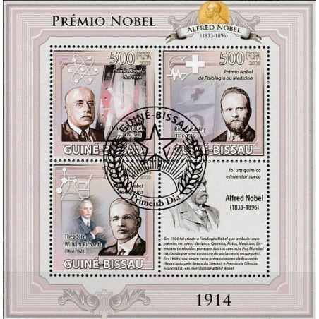 Guinea-Bissau stamps (2009) for sale. Nobel Prize laureates 1914
