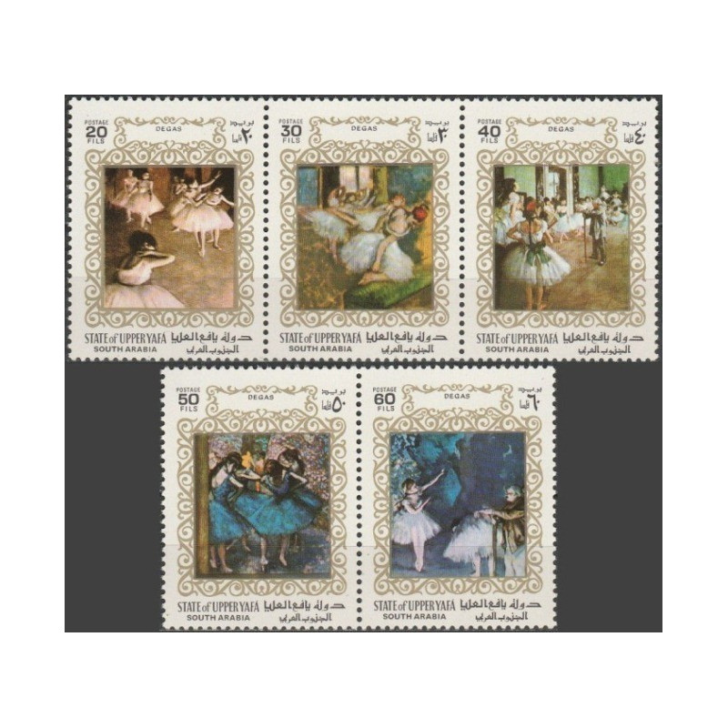 Aden Protectorate stamps (1967) for sale. Paintings of Edgar Degas