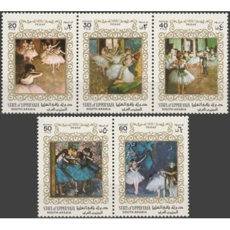 Aden Protectorate stamps (1967) for sale. Paintings of Edgar Degas