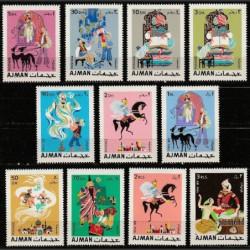 Adžmano pašto ženklai (1967). Tūkstantis ir viena naktis