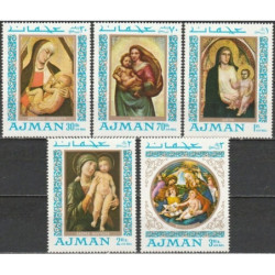 Ajman stamps (1968) for sale. Madonna in paintings