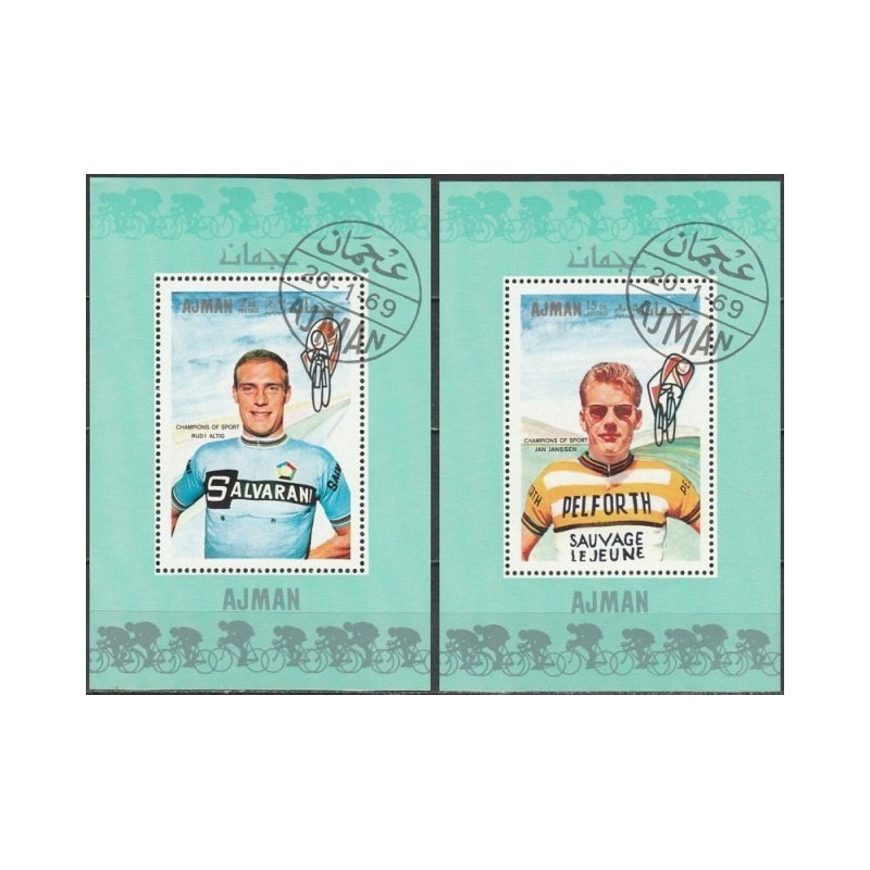 Ajman stamps (1969) for sale. Cycling