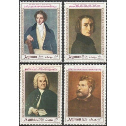 Ajman stamps (1969) for sale. Composers