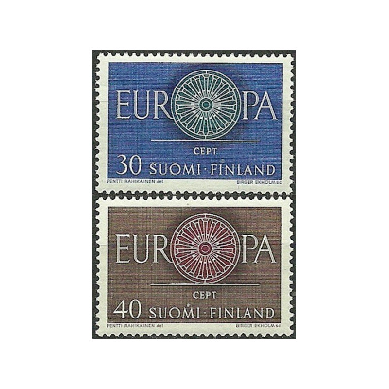 Suomijos pašto ženklai (1960) - Fantastiškos Europa ženklų kainos