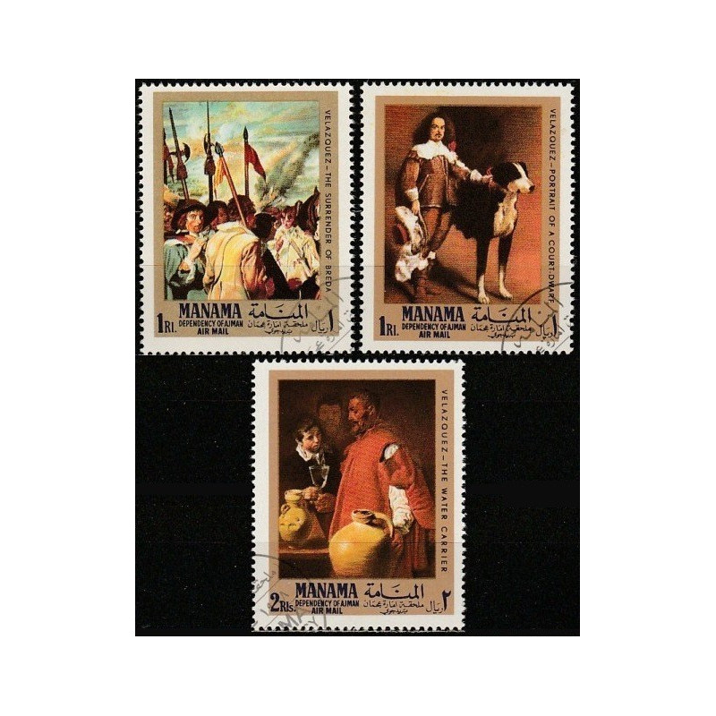 Ajman stamps (1968) for sale. Paintings of Velazquez