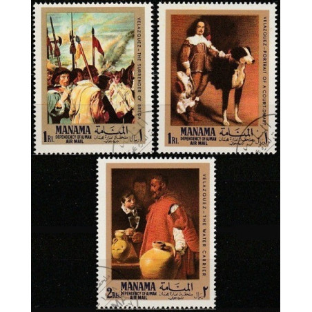 Ajman stamps (1968) for sale. Paintings of Velazquez