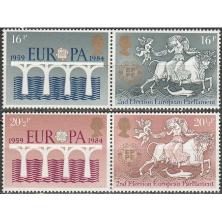 Didžioji Britanija 1984. CEPT - 25-eri metai, Stilizuotas tiltas