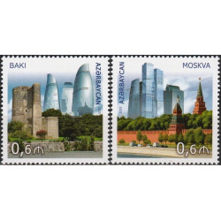 Azerbaijan stamps (2015) for sale. Architecture (Baku and Moscow)
