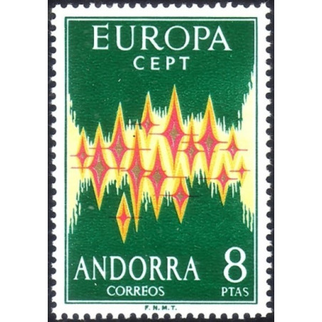 Andoros pašto ženklai (1972) - Fantastiškos Europa ženklų kainos‎