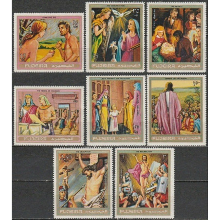 Fujeira stamps (1970) for sale. Bible stories in paintings