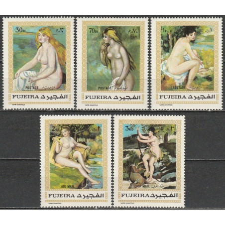 Fujeira stamps (1970) for sale. Nude paintings (Auguste Renoir)