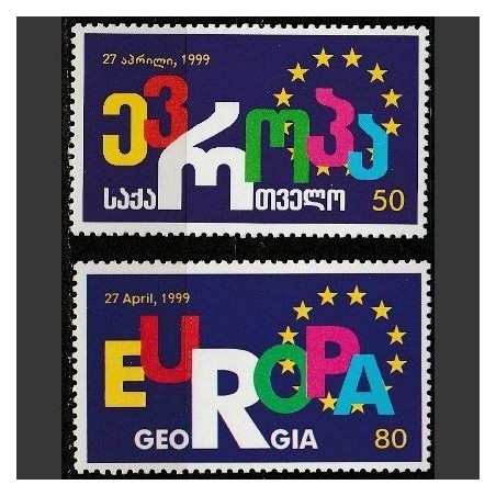 Gruzijos pašto ženklai (1999). Europos Sąjunga (ES)