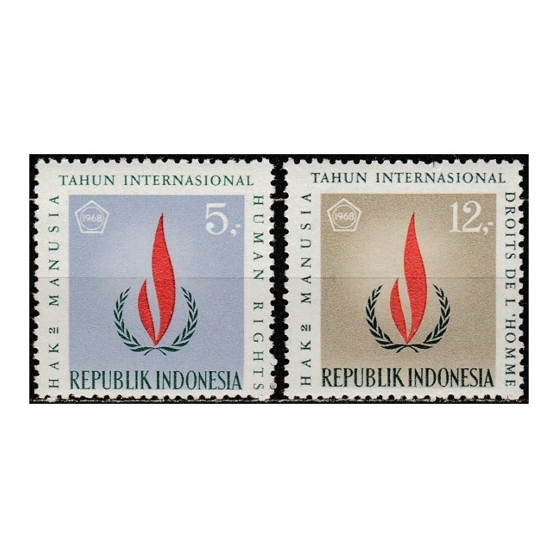 Indonezijos pašto ženklai (1968). Žmogaus teisių deklaracija