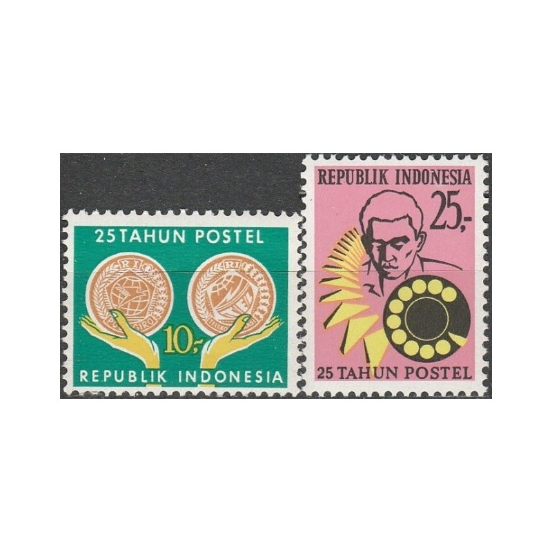 Indonezijos pašto ženklai (1970). Pašto paslaugos (ryšiai ir finansai)