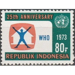 Indonesia stamps (1973) for sale. World Health Organization