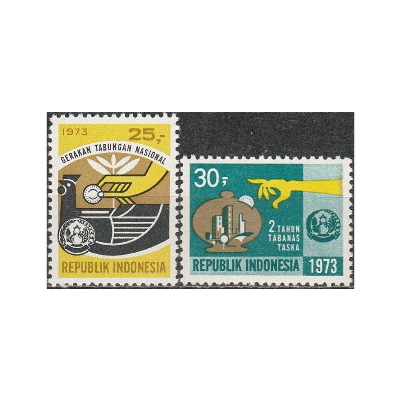 Indonesia stamps (1973) for sale. National savings program