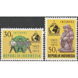 Indonesia stamps (1973) for sale. Interpol