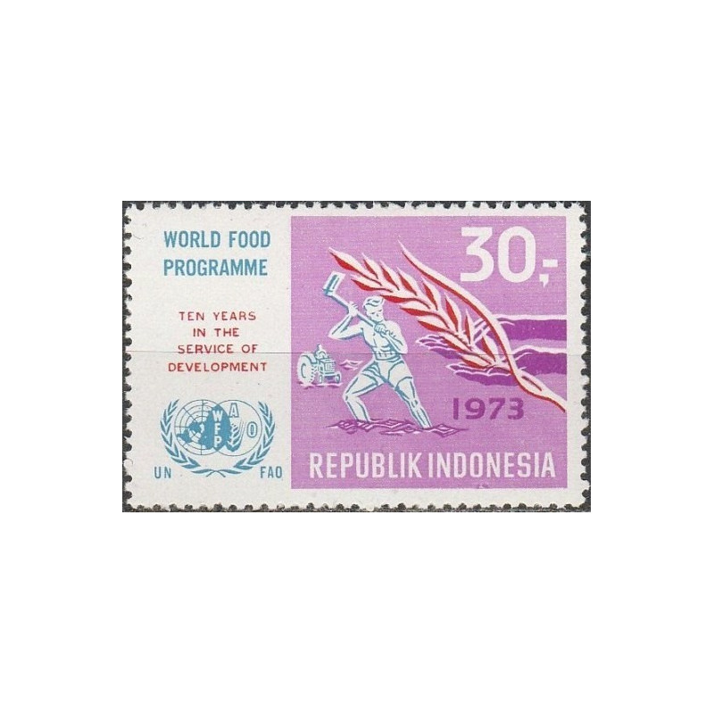 Indonesia stamps (1973) for sale. World Food program