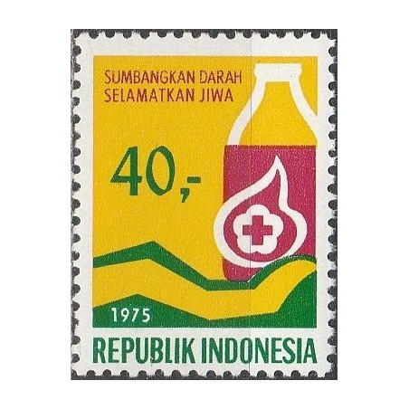 Indonesia stamps (1975) for sale. Blood donation