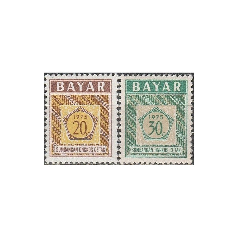 Indonesia stamps (1975) for sale. Postage revenue