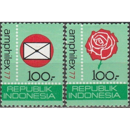 Indonezijos pašto ženklai (1977). Filatelijos paroda AMPHILEX