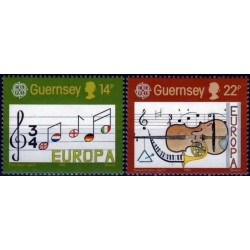 Gernsio pašto ženklai (1985). Europos muzikos metai