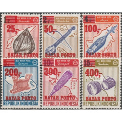 Indonezija 1978. Muzikos instrumentai (mokestiniai ženklai)