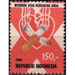 Indonesia stamps (1980) for sale. Anti-smoking campaign