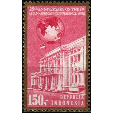 Indonezijos pašto ženklai (1980). Afrikos ir Azijos šalių konferencija