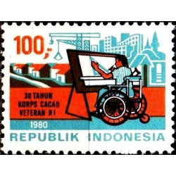 Indonezijos pašto ženklai (1980). Karo invalidai