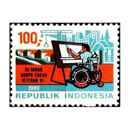 Indonesia stamps (1980) for sale. Disability