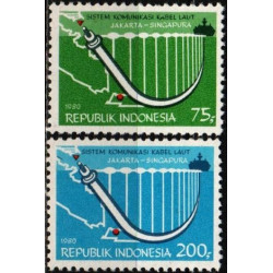 Indonesia stamps (1980) for sale. Telecommunications