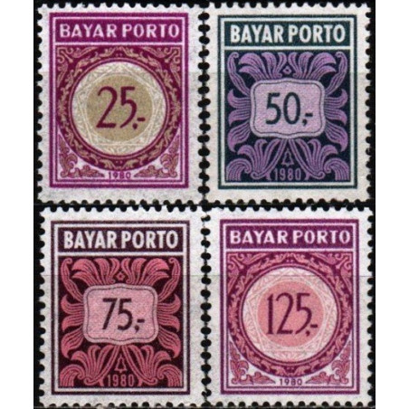Indonezijos pašto ženklai (1980). Mokestiniai ženklai