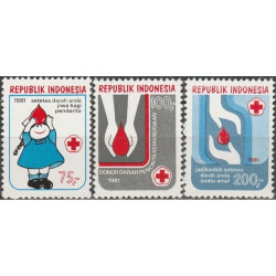 Indonezijos pašto ženklai (1981). Kraujo donorystė