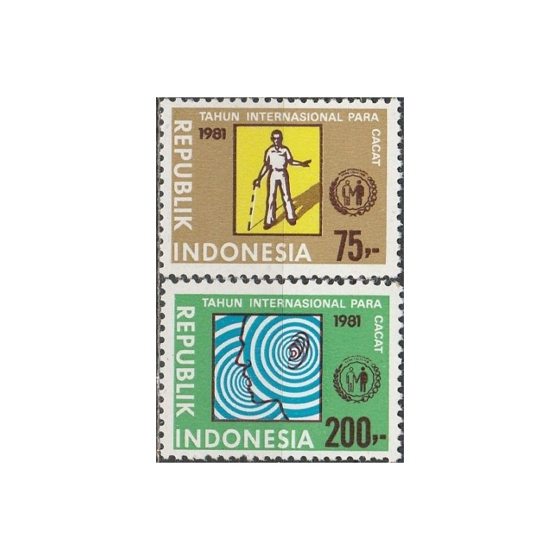 Indonezijos pašto ženklai (1981). Tarptautiniai neįgaliųjų metai