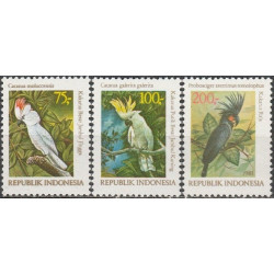 Indonesia stamps (1981) for sale. Parrots