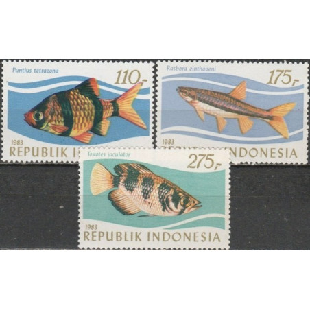 Indonezijos pašto ženklai (1983). Žuvys
