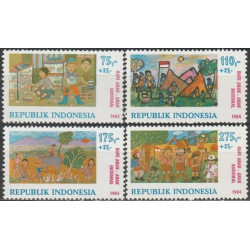 Indonezijos pašto ženklai (1984). Vaikų piešiniai