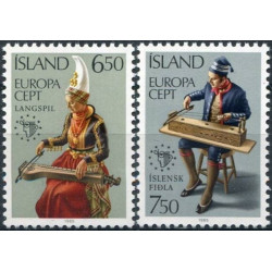 Islandijos pašto ženklai (1985). Europos muzikos metai