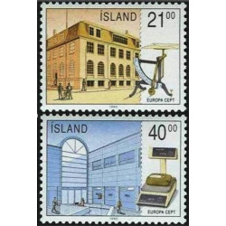 Islandijos pašto ženklai (1990). Pašto pastatai