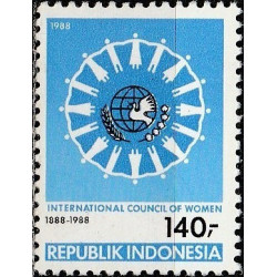 Indonesia stamps (1988) for sale. International Council of Women