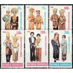 Indonezijos pašto ženklai (1988). Vestuviniai kostiumai