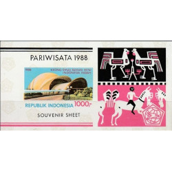 Indonezijos pašto ženklai (1988). Turizmas