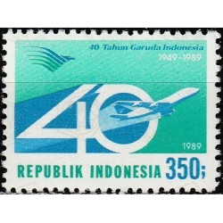 Indonezijos pašto ženklai (1989). Aviacija
