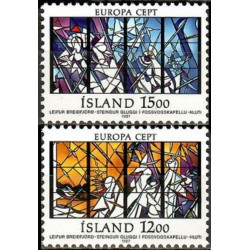 Islandijos pašto ženklai (1987). Modernioji architektūra