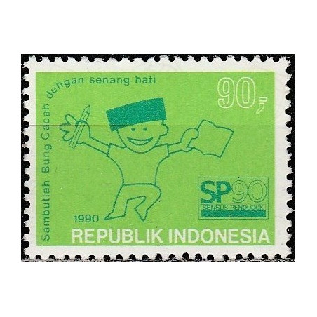 Indonesia stamps (1990) for sale. Population census