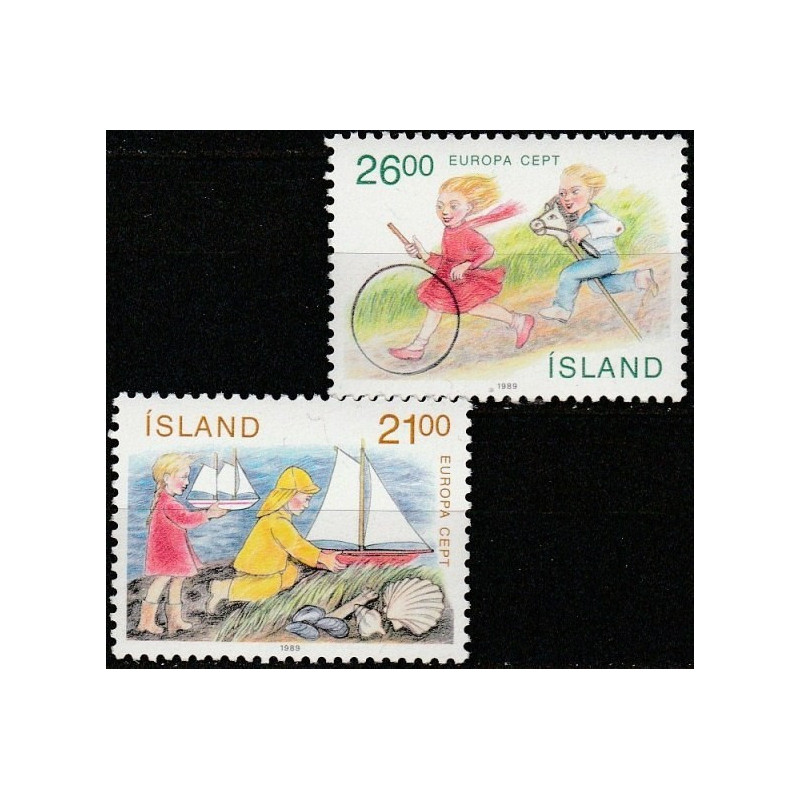Iceland stamps (1989) for sale. Childrens Games