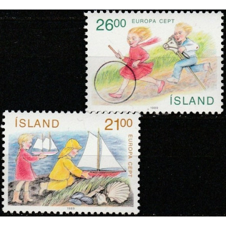 Iceland stamps (1989) for sale. Childrens Games